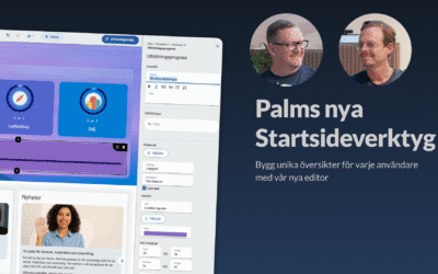 Webbinarium: Skapa unika startsidor med Palms nya editor
